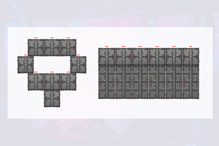 led outdoor screen rental seamless spicing