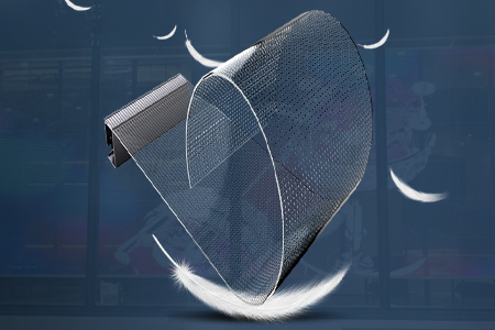 អេក្រង់ LED ថ្លាស្អិតជាប់