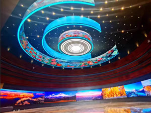 flexible LED screen case show