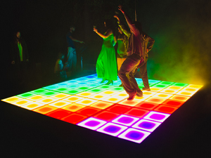 floor LED display for discotheques
