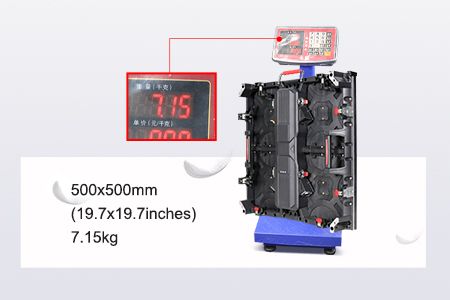 weight of outdoor rental led screen