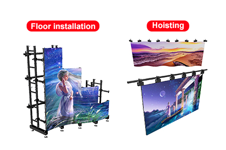 installation method of flexible LED screen 