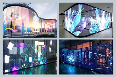 Application scenarios of flexible transparent LED screen