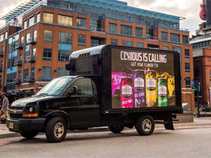 electronic billboard truck