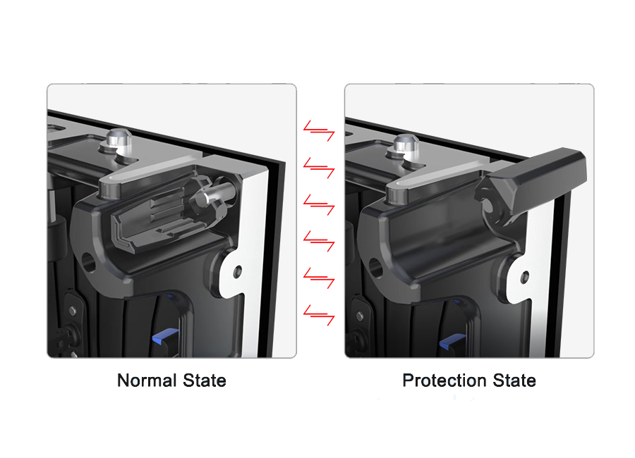 Led display panel corner protection