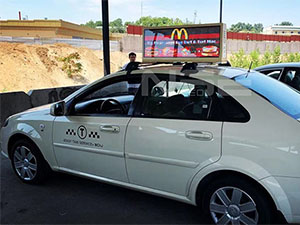 LED taxi top advertising