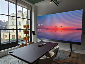 indoor fixed LED display in meeting room