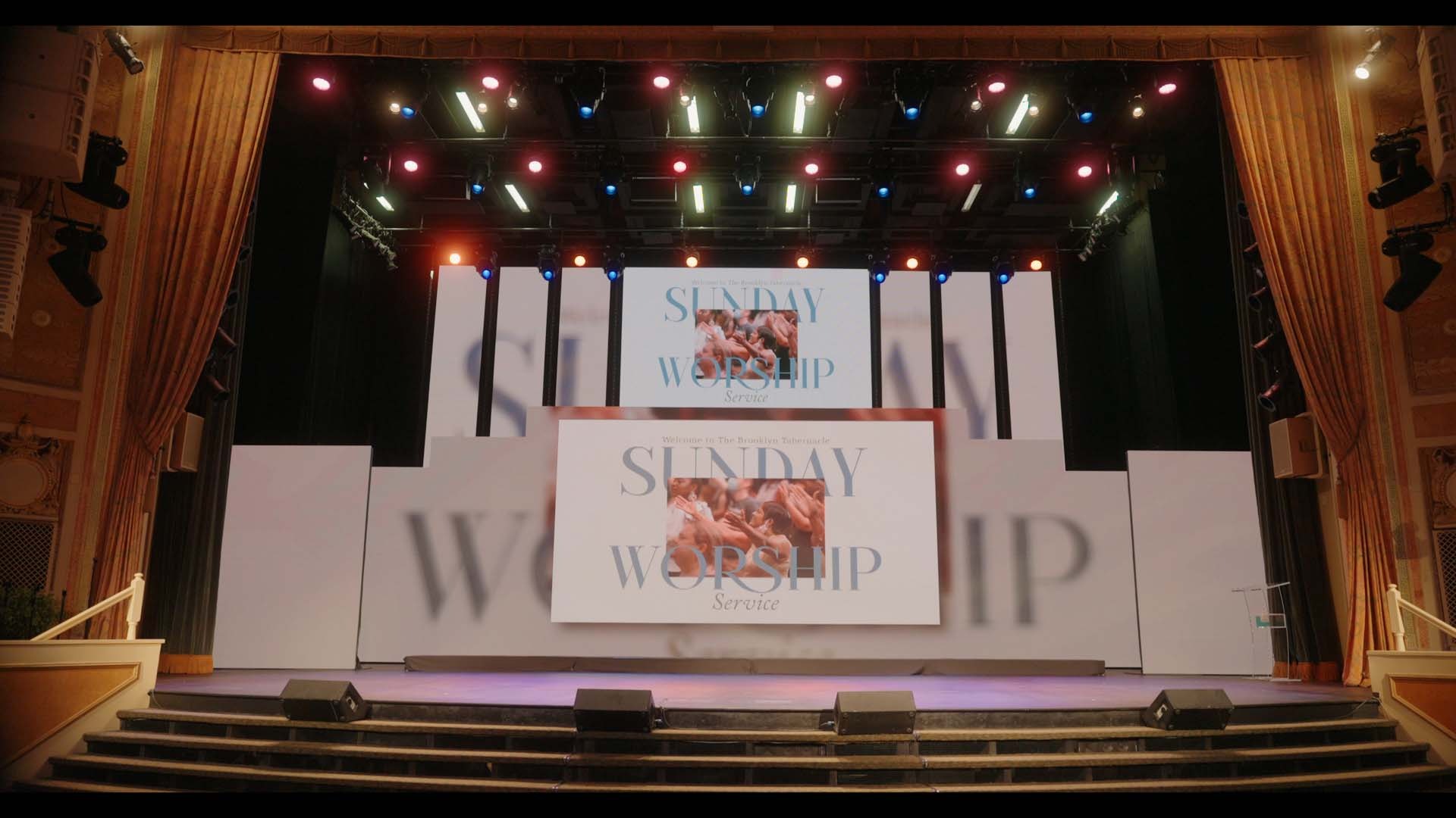 led display for church