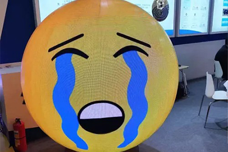 creative led sphere display