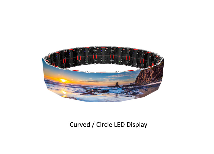 curved led display