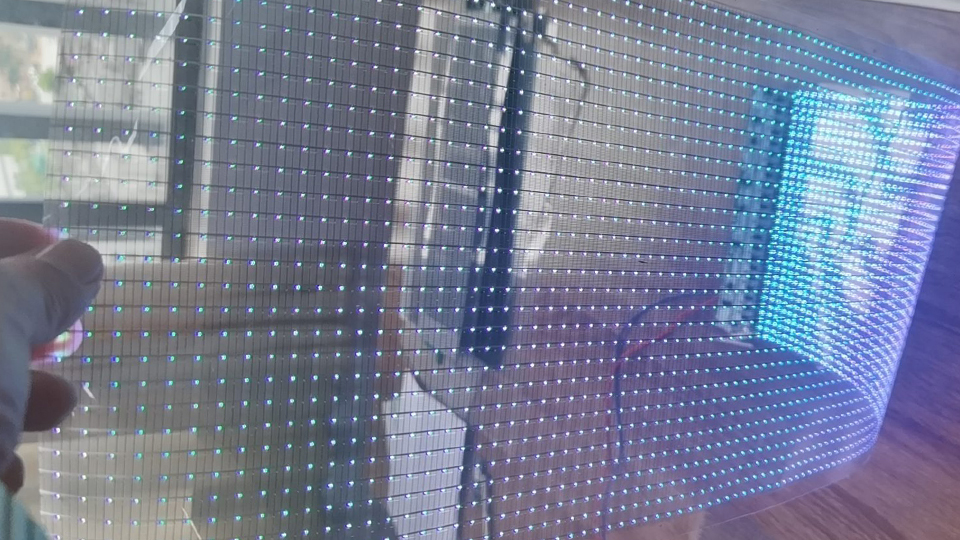 flexible LED transparent film screen