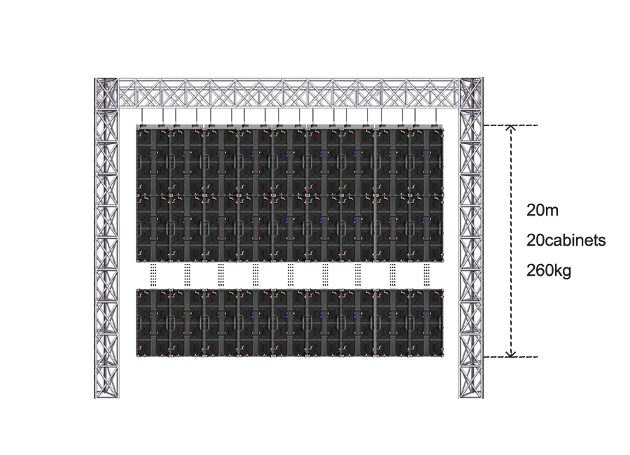 hanging led display