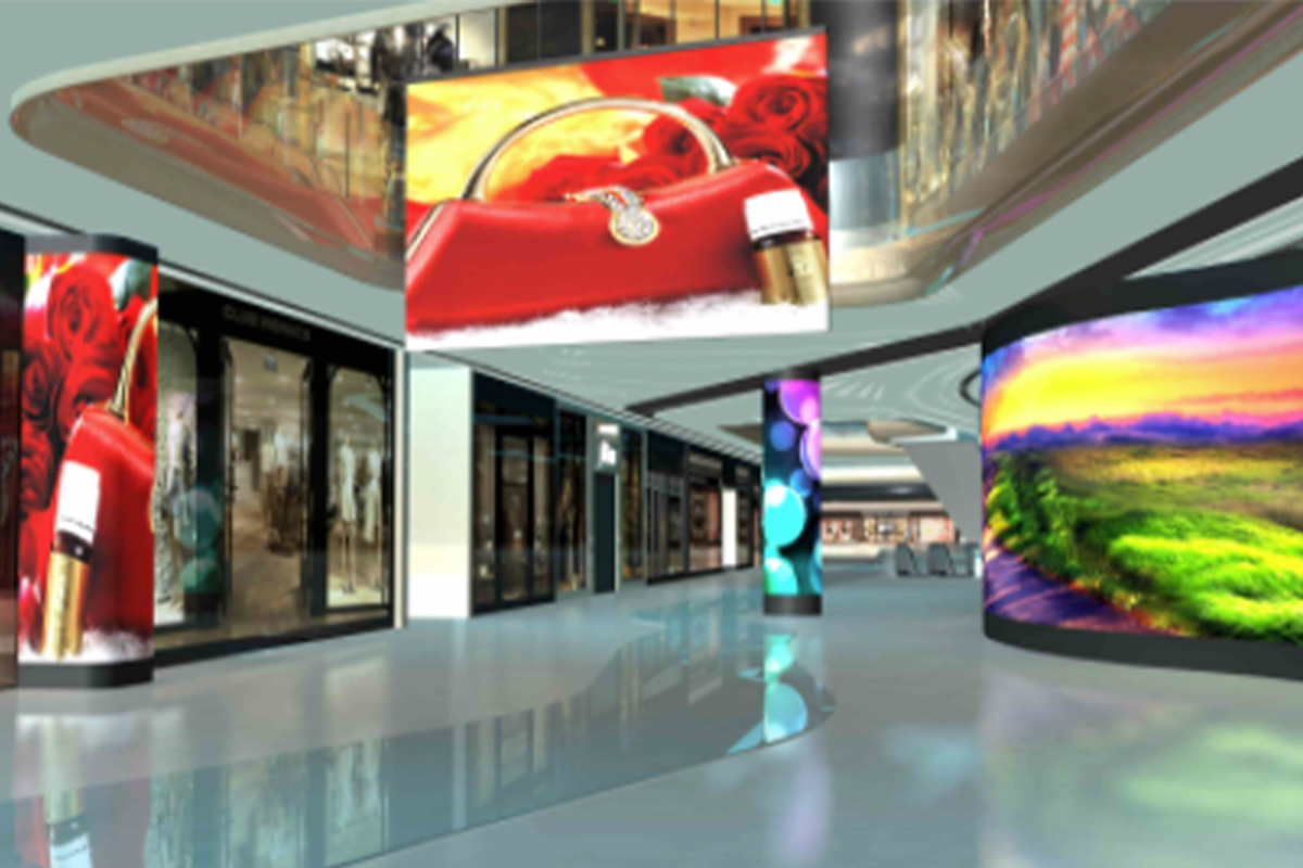 retail led display in shopping mall