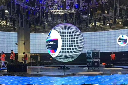 led sphere screen by rtled