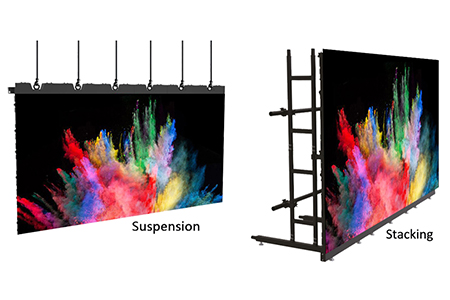 installation of led wall screen for church