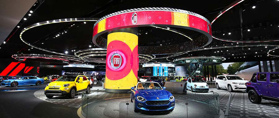 curved LED display