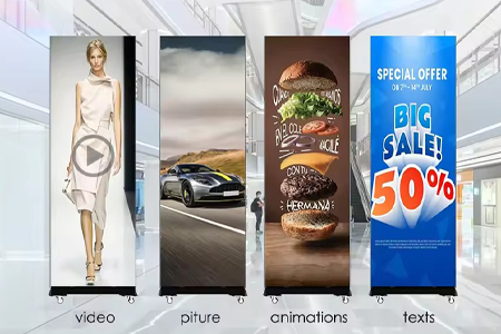 LED poster display application
